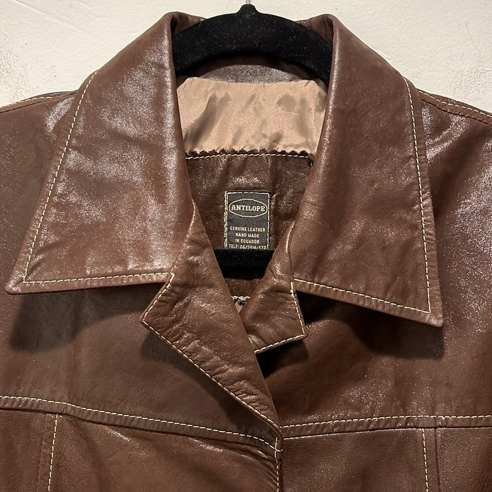 Vintage Antilope 100% Genuine Leather Jacket Women’s Size M - Picture 5 of 14